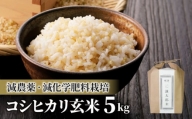 【太陽と大地】八重原産特別栽培米（減農薬・減化学肥料栽培）コシヒカリ玄米５kg