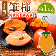 幸田町産 筆柿「KAKI KAKI」 1kg ｜ 柿 かき 果物 フルーツ 旬 秋の味覚 送料無料 ※2025年11月中旬～2026年1月中旬頃に順次発送予定