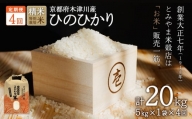 【定期便4か月】お米20kg（5kg×4回）特別栽培米 【053-27】