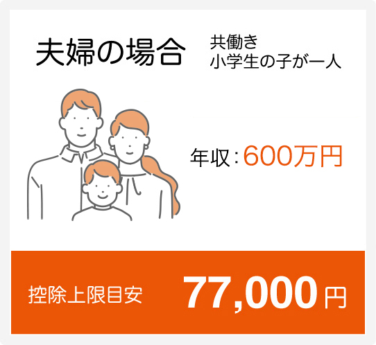 夫婦の場合(共働き+小学生)