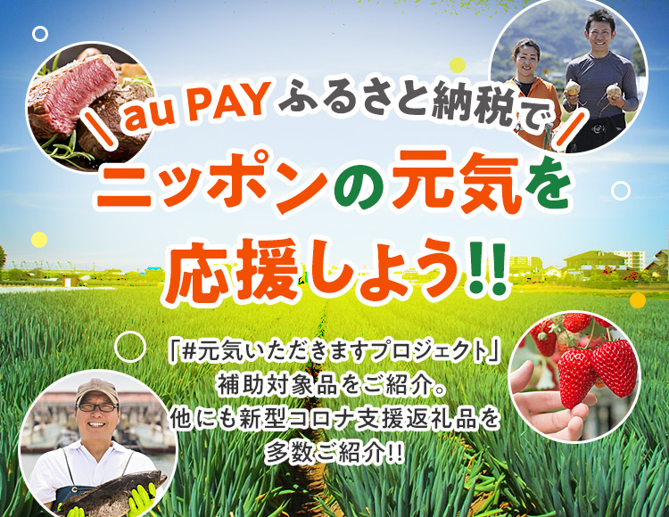 au PAY ふるさと納税で ニッポンの元気を応援しよう！！