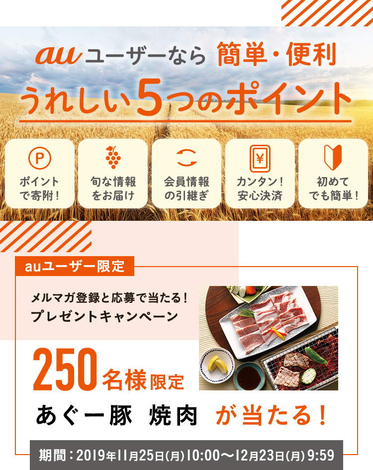 auユーザーなら簡単・便利 うれしい5つのポイント