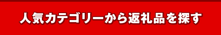 人気カテゴリーから返礼品を探す