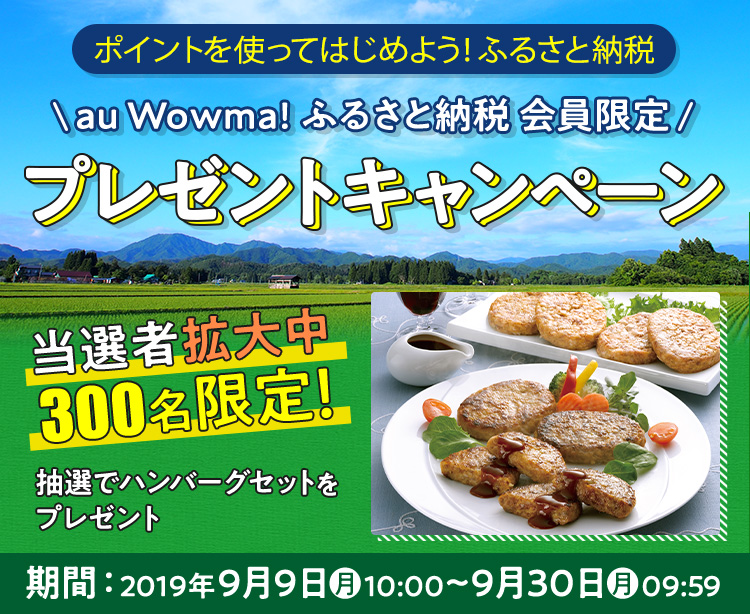 ポイントを使ってはじめよう!ふるさと納税 プレゼントキャンペーン