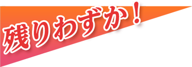 残りわずか!