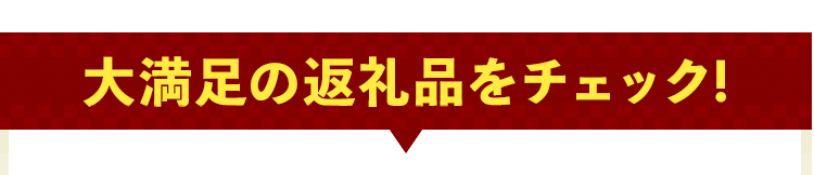 大満足の返礼品をチェック!