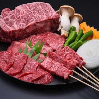 《夏季限定》飛騨牛BBQセット　サーロインステーキ200g×２枚 もも焼肉用500g 上カルビ焼肉用500g セット バーベキュー